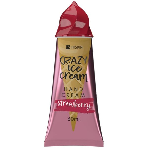 HiSkin HISKIN Crazy Ice Cream Krem do rąk - Strawberry 60ml