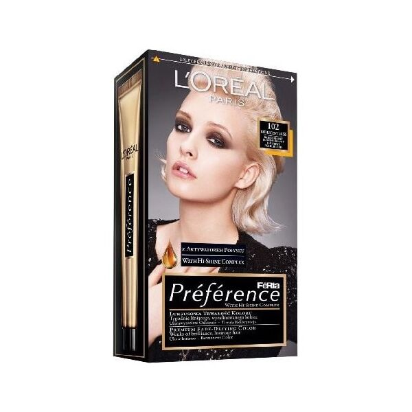 L’Oreal Paris Feria Preference Bardzo Jasne Blondy Bardzo Jasny Blond Perłowy 102