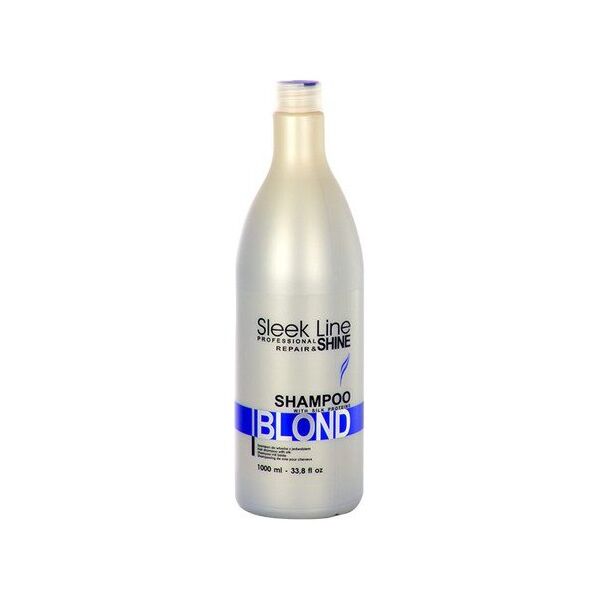 Stapiz Sleek Line Blond Shampoo Szampon z jedwabiem do włosów blond 1000ml