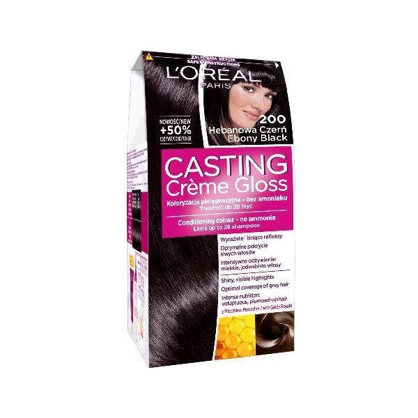 Casting Creme Gloss Krem koloryzujący nr 200 Hebanowa Czerń