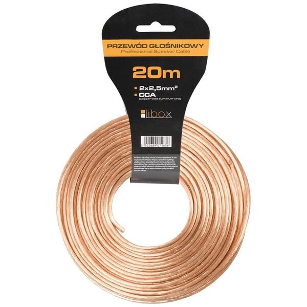 Przewód Libox Kabel głośnikowy 2x2,50 LB0009-20 LIBOX