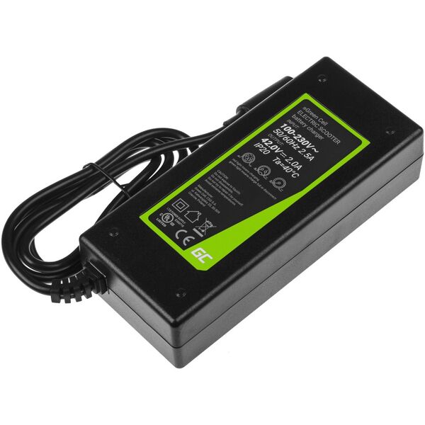 Green Cell Ładowarka Green Cell 42V do hulajnogi Xiaomi Mijia M365, M365 Pro / Segway Ninebot ES1, ES2, ES3, ES4 / Lime / Hive / Bird