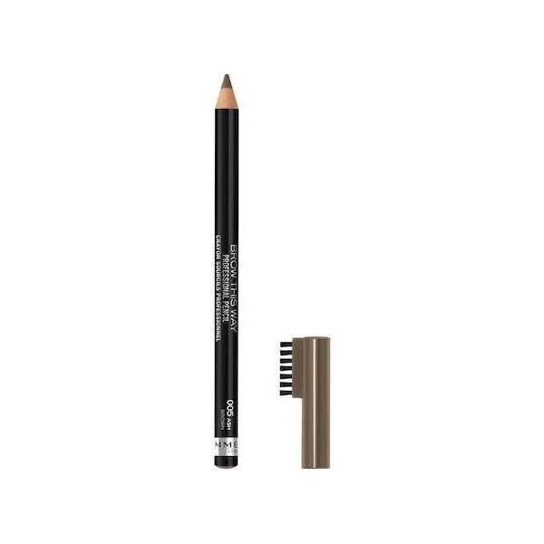 Rimmel  RIMMEL_Brow This Way Brow kredka do brwi ze szczoteczką 005 Ash Brown 0,25g