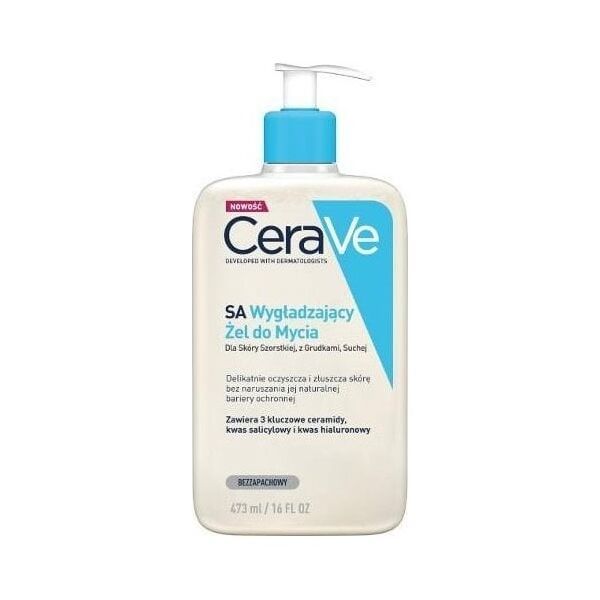 CeraVe Cerave SA, Żel wygładzający do mycia, 473ml - Długi termin ważności!