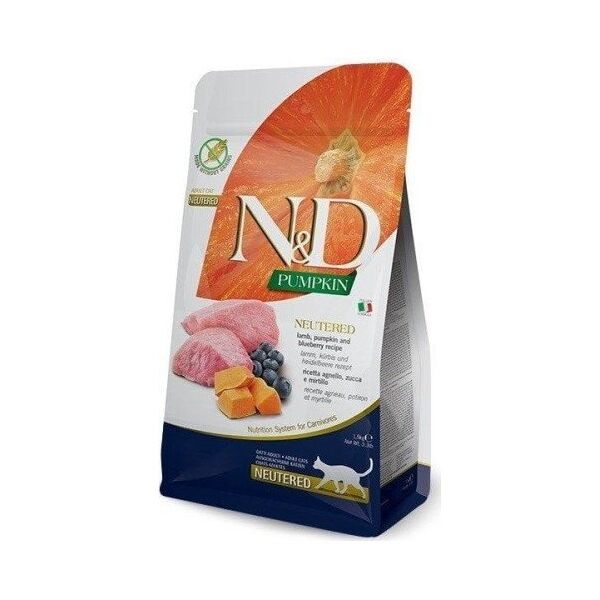 Farmina FARMINA N&D PUMPKIN CAT LAMB & BLUEBERRY NEUTERED ADULT 1,5kg