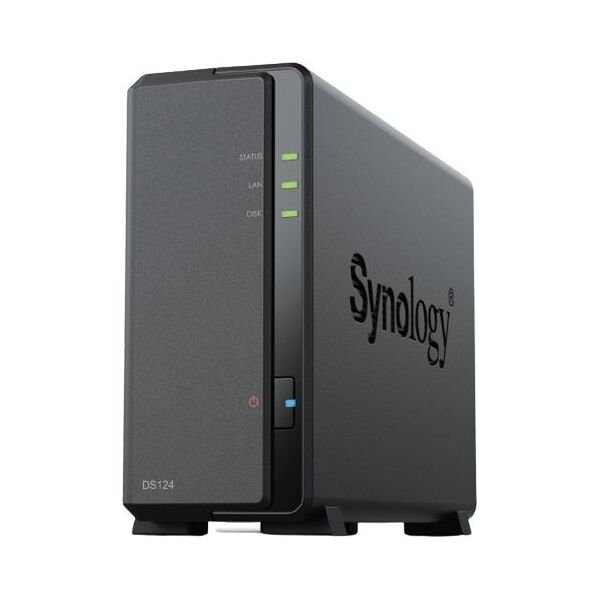 Serwer Synology DS124 1x0HDD RTD1619B 1GB DDR4 1xRJ45 2xUSB 2Y