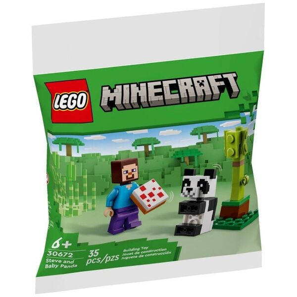 LEGO Minecraft Steve i mała panda (30672)