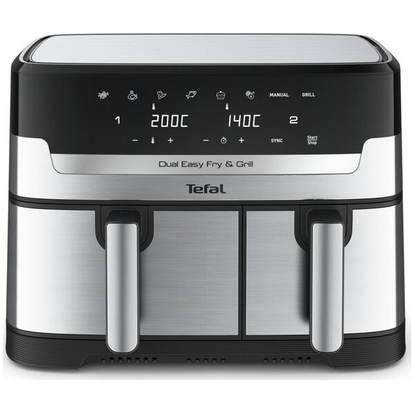 Frytkownica beztłuszczowa Tefal DualEasy Grill EY905D