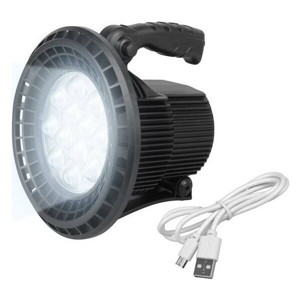 Latarka LTC Latarka ręczna szperacz LTC 168xLED 1600lm + 30xSMD 300lm + stroboskop akumulator 7500mAh