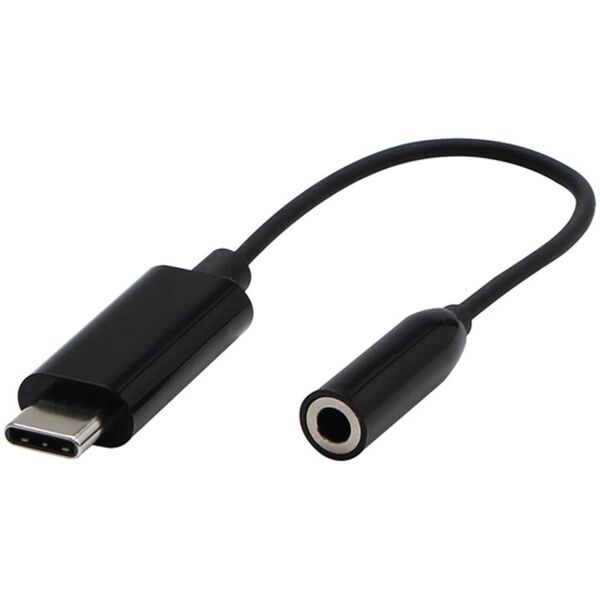 Adapter AV Neutralle USB/Audio USB C (M) - Jack (3,5mm) F, stereo, czarna, Logo blistr