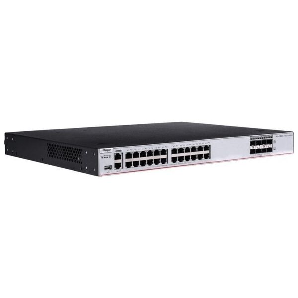 Switch RUIJIE Zarządzalny Switch Ruijie | L3 | 24 porty 1Gbit + 8 portów SFP+ 10Gbit | 1 slot rozszerzeń, 3 wentylatory, 2 sloty na zasilacze (brak w zestawie) | Rack