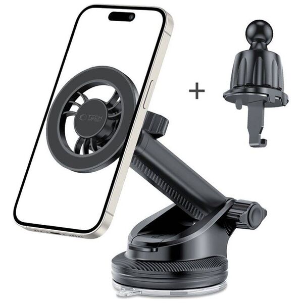 Magnetic Universal Car Holder MagSafe Tech-Protect N56 black 5906302313211