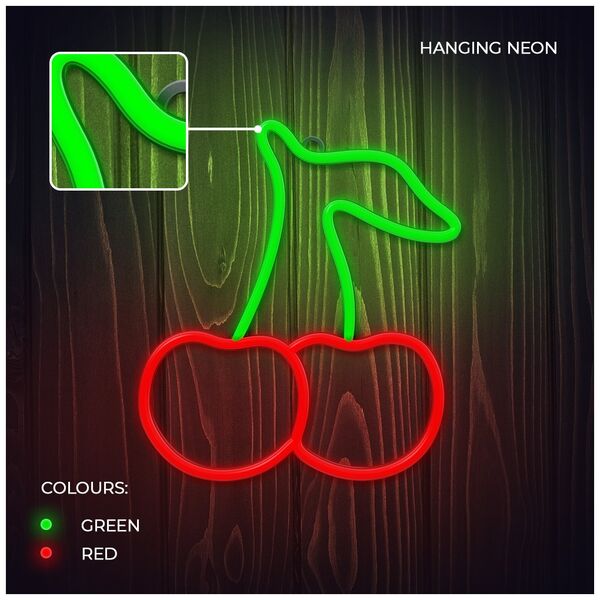 Neon LED Light CHERRY green red NNE23 Neolia 5907457773462