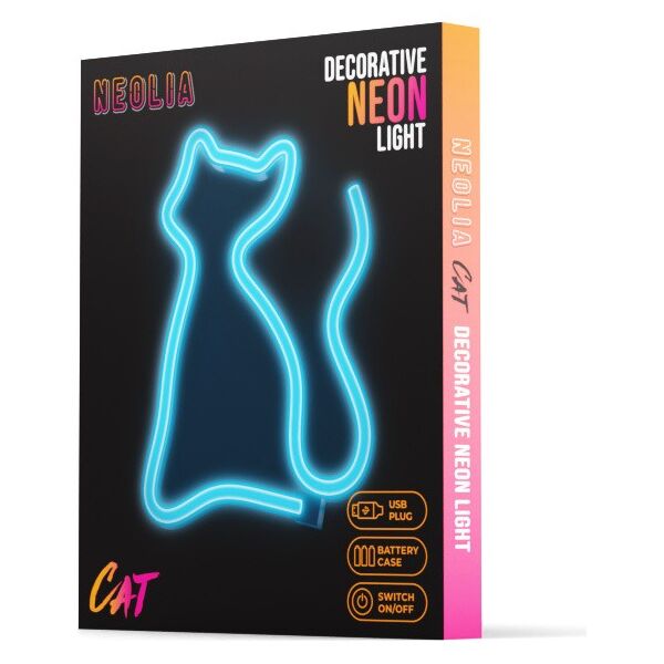 Neon LED Light CAT turquoise NNE24 Neolia 5907457773479