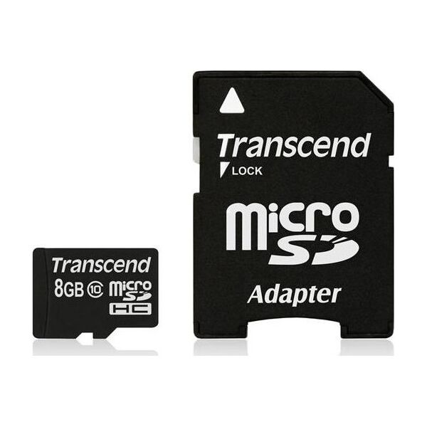 Karta Transcend MicroSDHC 8 GB Class 10 UHS-I  (TS8GUSDHC10)