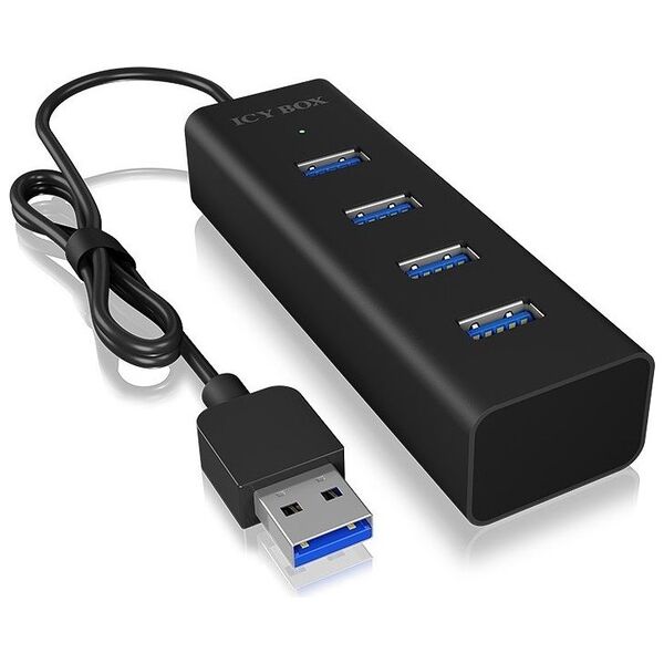 HUB USB Icy Box 4x USB-A 3.0 (NUICYUS4P000012)