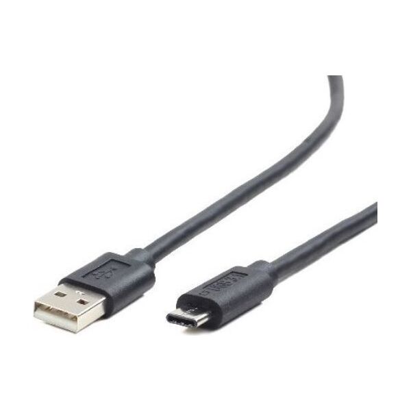 Kabel USB Gembird USB-A - 1 m Czarny (CC-USB2-AMCM-1M)