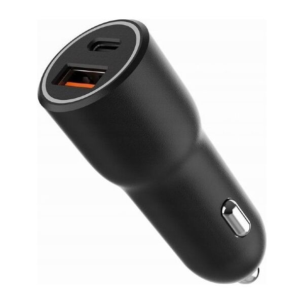 Ładowarka Gembird GEMBIRD Szybka ładowarka samochodowa 2x USB Type-C PD 38W czarna