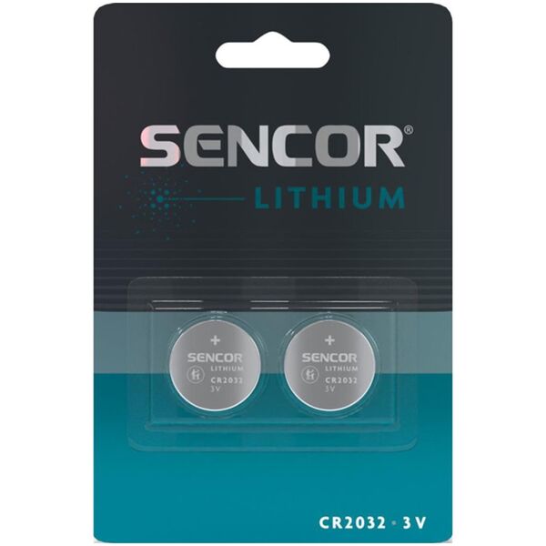 Sencor Bateria litowe, CR2032, CR2032, 3V, Sencor, blistr, 2-pack