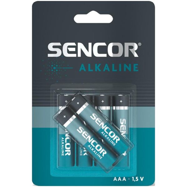Sencor Bateria alkaliczna, AAA (LR03), AAA, 1.5V, Sencor, blistr, 6-pack