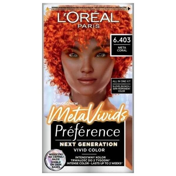 L’Oreal Paris L'oreal Preference MetaVivids farba do włosów 6.403 Meta Coral