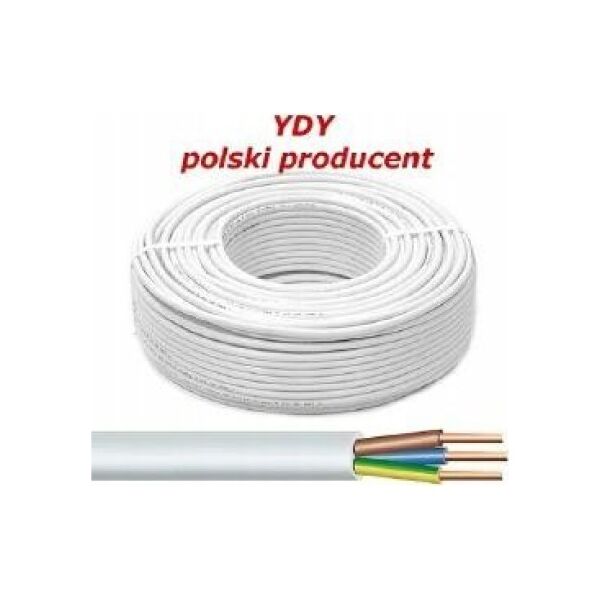 Przewód Q-Lantec Przewód elektryczny YDY(żo) 3x1.5 450/750V (100m) (EE0002) Q-LANTEC