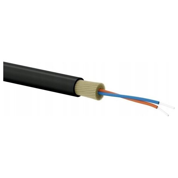 Alantec Kabel światłowodowy OS2 abonencki FTTx okrągły SM 2J 9/125 G657A LSOH czarny