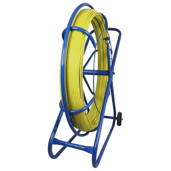 Q-Lantec Pilot z włókna szklanego FRP do przeciągania kabli Ø10mm, 250m z kółkami Q-LANTEC