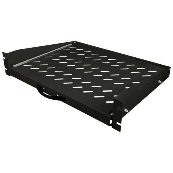 Alantec Półka wysuwana 19" 2U głęb. 350mm, kolor czarny, 4 punkty mocowania ALANTEC