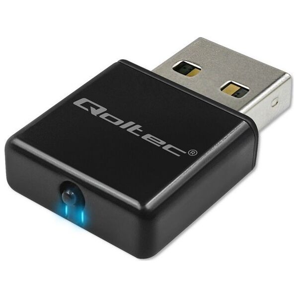 Karta sieciowa Qoltec Bezprzewodowy Ultra szybki mini adapter NANO Wi-Fi Qoltec standard N USB 2.0 300Mbps