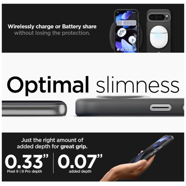 Case GOOGLE PIXEL 9 PRO XL Spigen Enzo Aramid Matte black 8809971226738