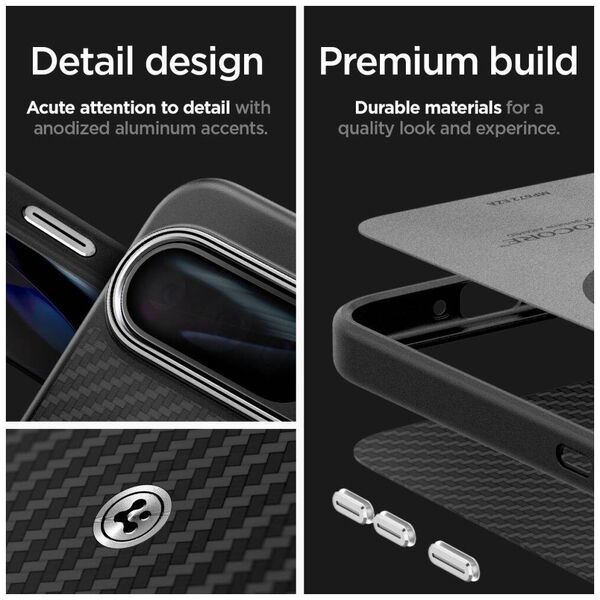 Case GOOGLE PIXEL 9 PRO XL Spigen Enzo Aramid Matte black 8809971226738