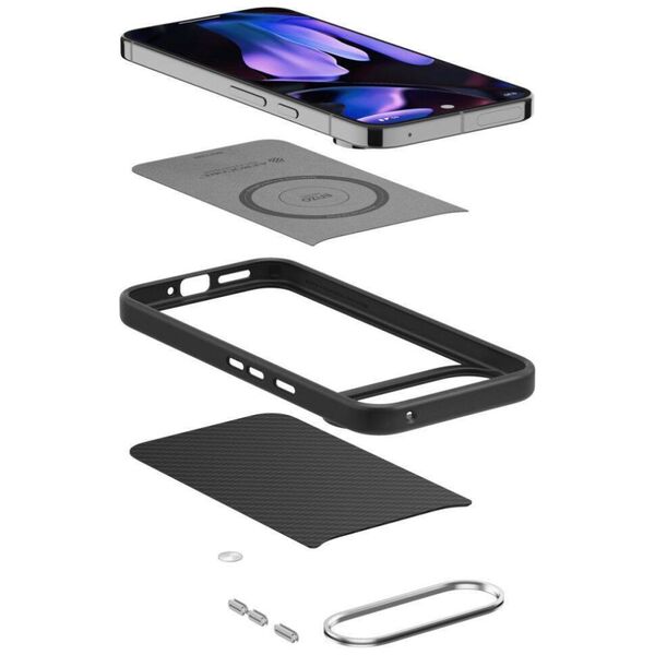 Case GOOGLE PIXEL 9 PRO XL Spigen Enzo Aramid Matte black 8809971226738