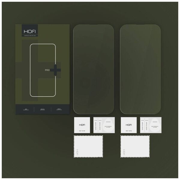 Tempered Glass IPHONE 16 PLUS HOFI Glass Pro+ 2-pack Clear 5906302310791
