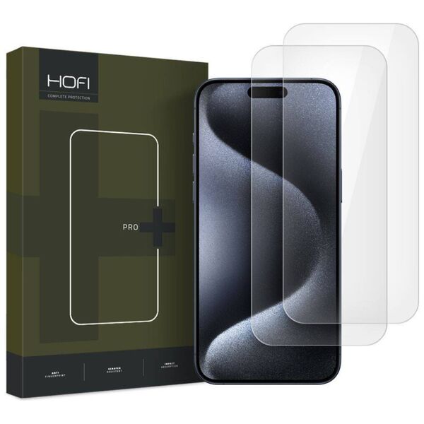 Tempered Glass IPHONE 16 PRO MAX HOFI Glass Pro+ 2-pack Clear 5906302310814