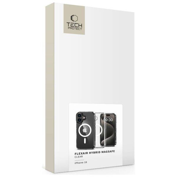 Case IPHONE 16 Tech-Protect FlexAir Hybrid MagSafe Clear transparent 5906302311460