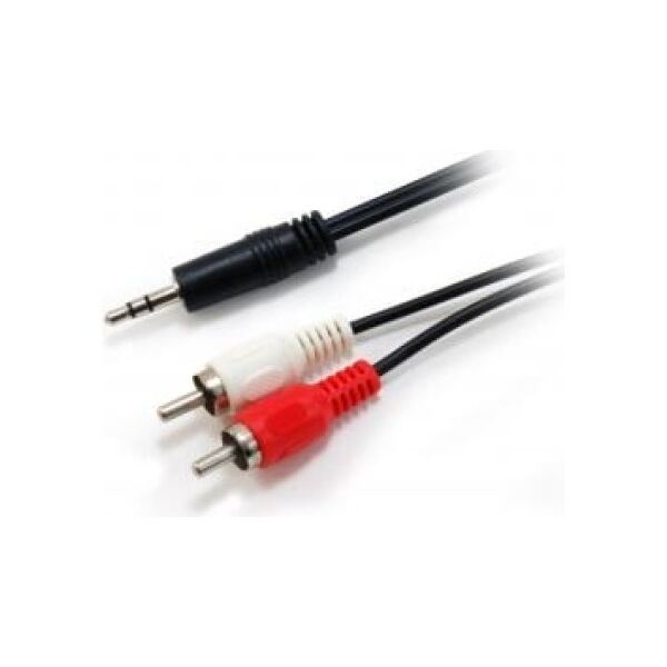 Kabel Equip Jack 3.5mm - RCA (Cinch) x2 2.5m czarny (14709207)