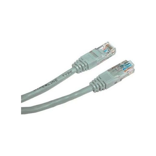 Logo RJ-45/RJ-45 kat.5e U/UTP Szary 10m (2611)