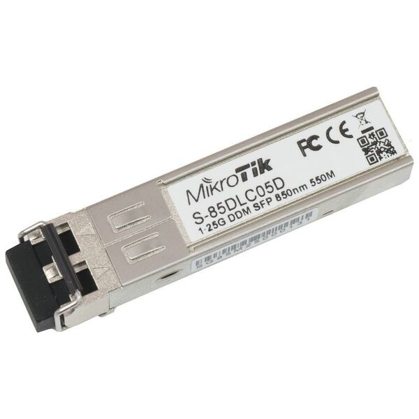 Moduł SFP MikroTik Moduł SFP 1.25G LC MM 550m  DDM S-85DLC05D (S-85DLC05D) - NUMKKSOM000000A