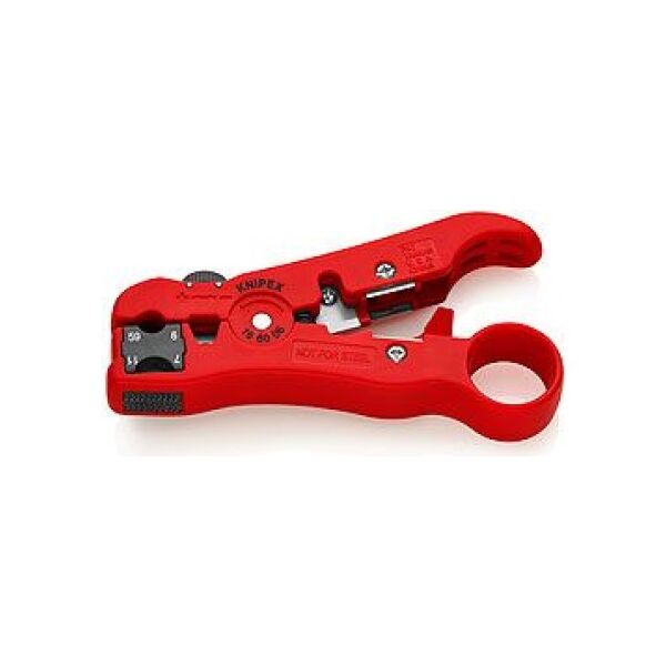Knipex Narzędzie do ściągania izolacji kabla koncentrycznego i kabla danych 125mm (166006SB)