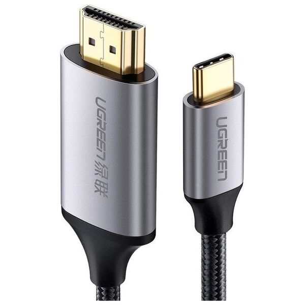Kabel USB Ugreen USB-C - HDMI 1.5 m Srebrny (50570)
