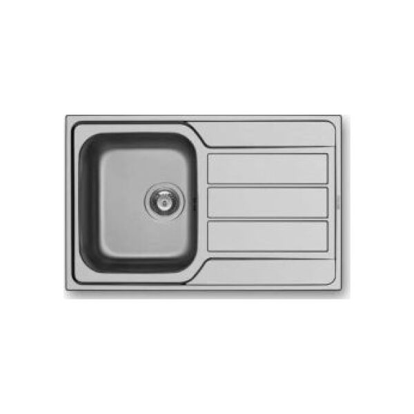 Zlewozmywak Pyramis  1-komorowy Athena z ociekaczem 79 x 50cm inox (100178701)