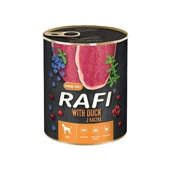 Rafi RAFI PIES pusz.800g KACZKA, BORÓWKA, ŻURAWINA