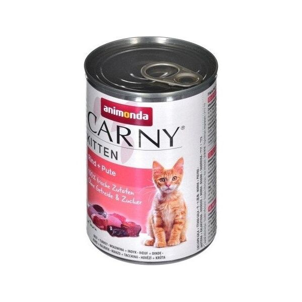 Animonda ANIMONDA Carny Kitten smak: wołowina i serca indyka 400g