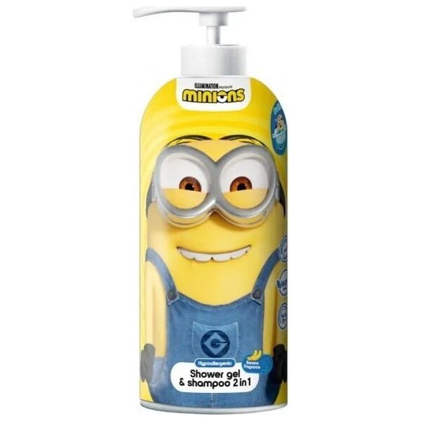 MINIONKI_Żel pod prysznic i szampon 2w1 Banan 1000ml