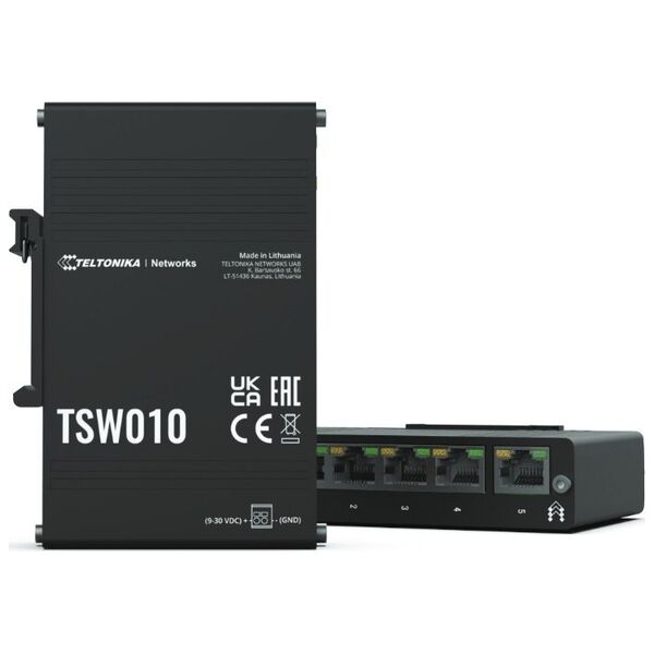 Switch Teltonika Przełšcznik przemysłowy TSW010 5xRJ45 porty 10/100Mbps