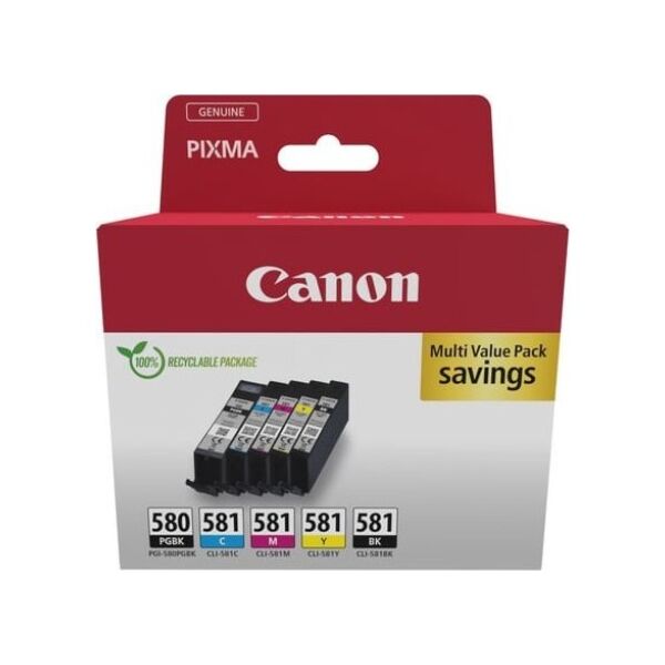 Tusz Canon CANON PGI-580/CLI-581 Ink Cartridge BK/CMYK Sec