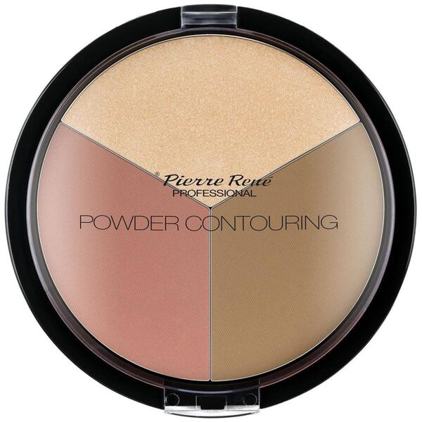 Pierre Rene Pierre Rene Powder Contouring pudrowa paleta do konturowania twarzy 02 23g