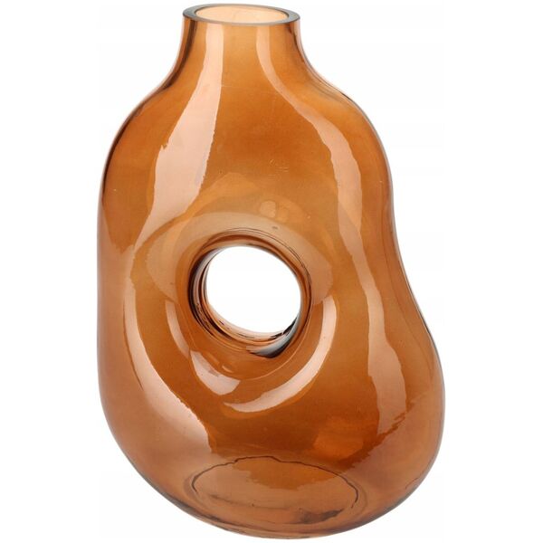 Home Styling Collection Wazon łezka do suchych traw, ciemne szkło, 25 cm