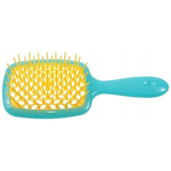 Superbrush szczotka fryzjerska do rozczesywania włosów Turkusowo-Żółta